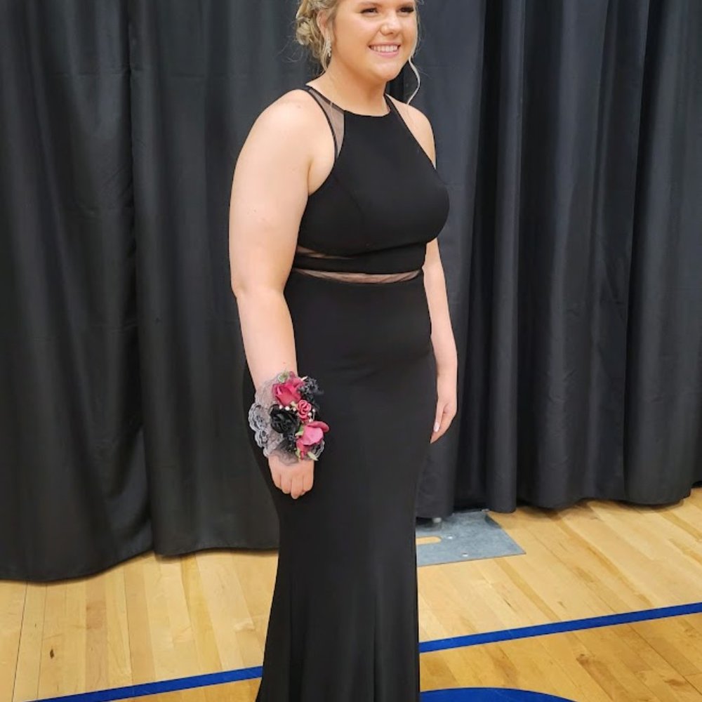 Black Prom Dress size 14 - Picture 1 of 2